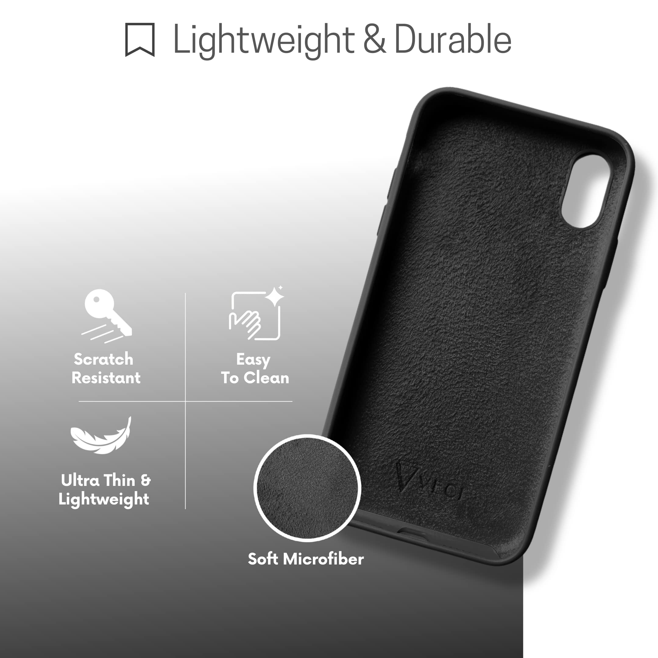 VECI Magnetic Case for iPhone XR - MagSafe Compatible, Soft Touch Silicone Cover (Black) - Perfect for Wireless Charging & Everyday Protection