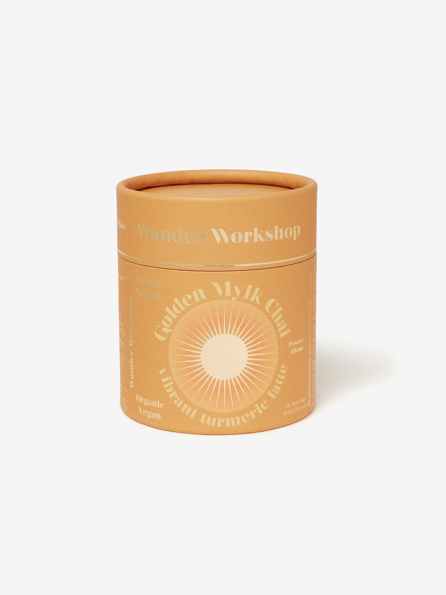 Organic Golden Mylk Chai Turmeric Latte Powder - Dairy-Free, Vegan Superfood Drink Mix for Immunity & Relaxation - Perfect for Morning Boost, Evening Wind Down, or Yoga Meditation Rituals