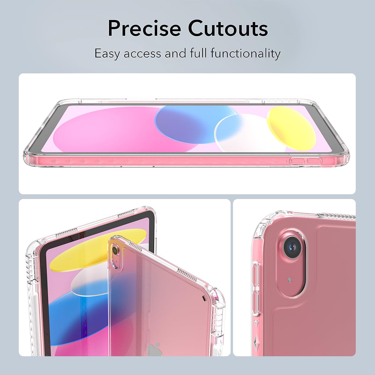 Premium Clear Shockproof Case for iPad 11th Gen 2025 (11-inch) & iPad 10th Gen 2022 (10.9-inch) | Ultra Slim Lightweight Soft Shell | Anti-Yellowing Design | Compatible with Apple Pencil Pro & USB-C Pencil | Perfect for Work, School & Travel Protection
