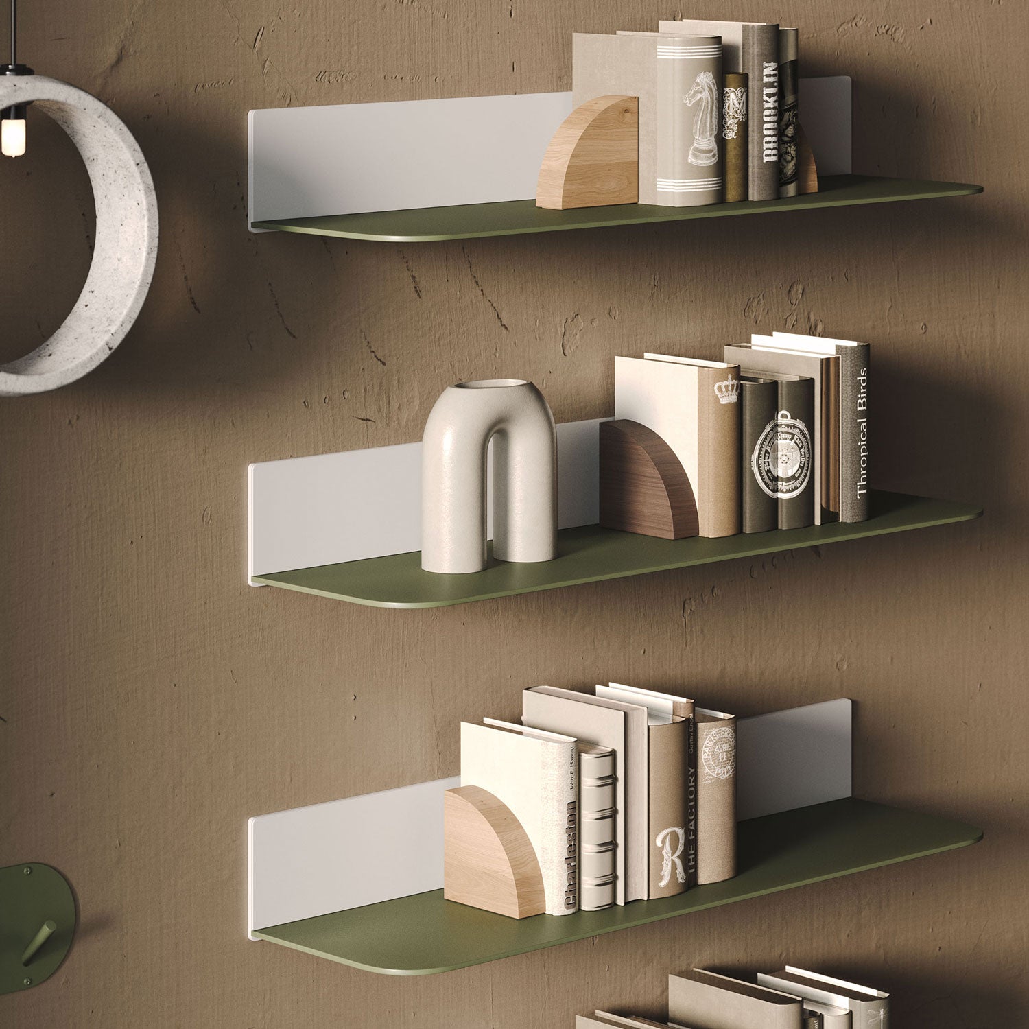 Tromso RADius FM3 Steel Floating Shelf - Modern Wall Mounted Shelf for Living Room, Kitchen, Bathroom Storage & Decor