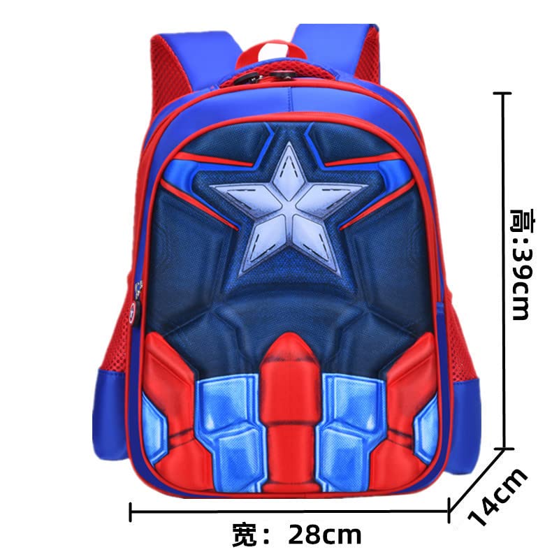 YKKJ Kids Backpack for School - Adjustable Children's Book Bag with Comfortable Straps, Lightweight Nursery Backpack for Boys & Girls (Blue) - Perfect for Kindergarten, Elementary School & Daily Use
