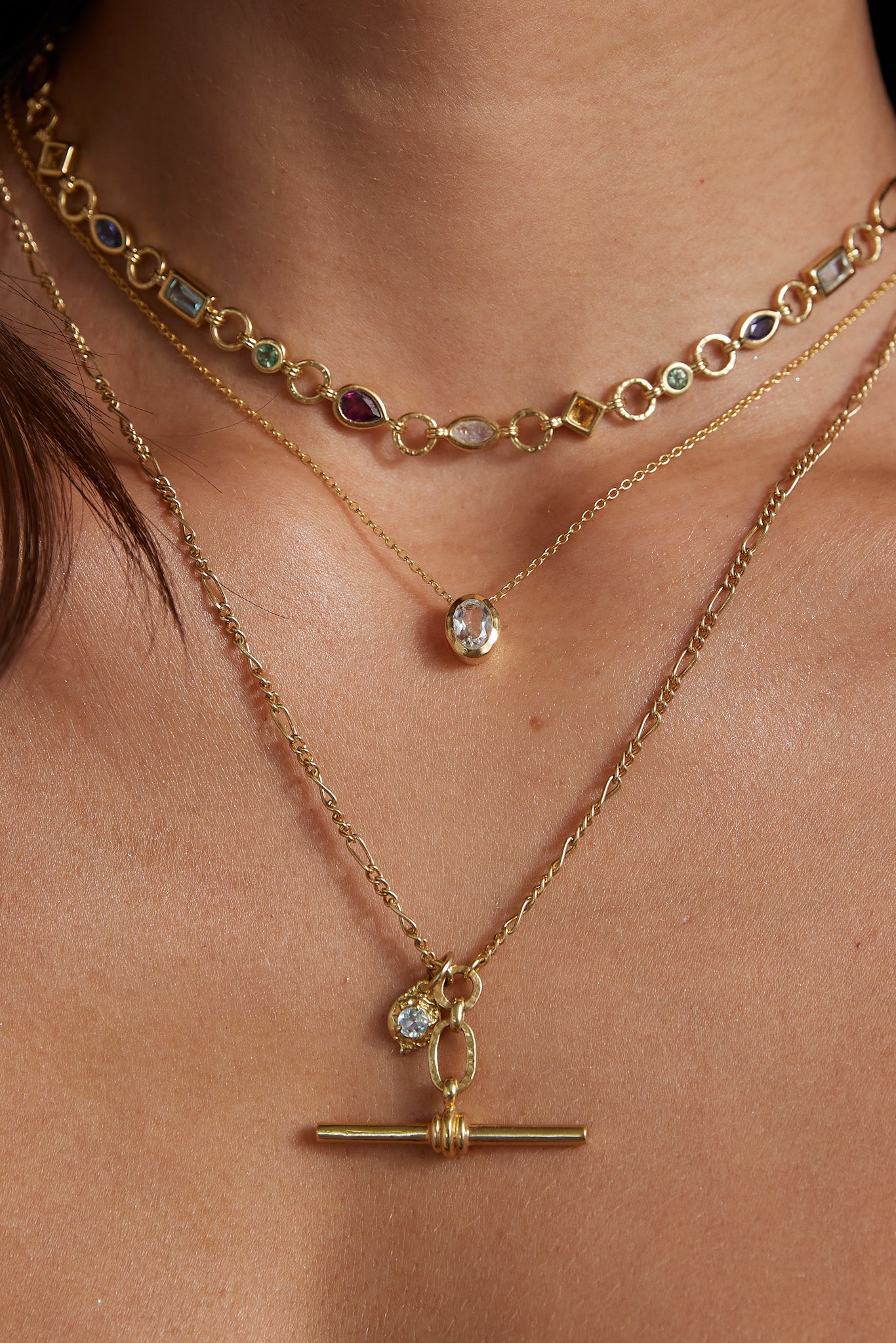 April Topaz Gold Oval Birthstone Necklace for Women - Elegant Dainty Pendant Jewelry Gift for Birthday, Anniversary & Special Occasions