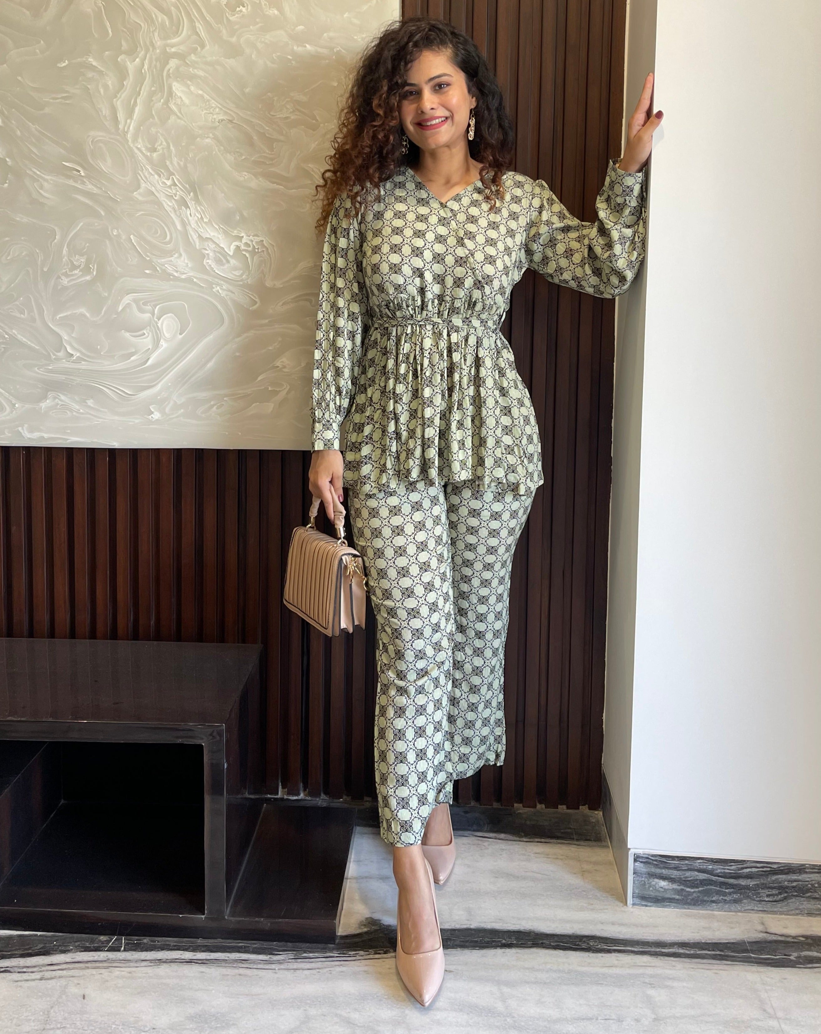 Stylish Green Checkered Cotton Coord Sets for Women - Perfect for Casual Outings, Picnics, and Summer Fashion