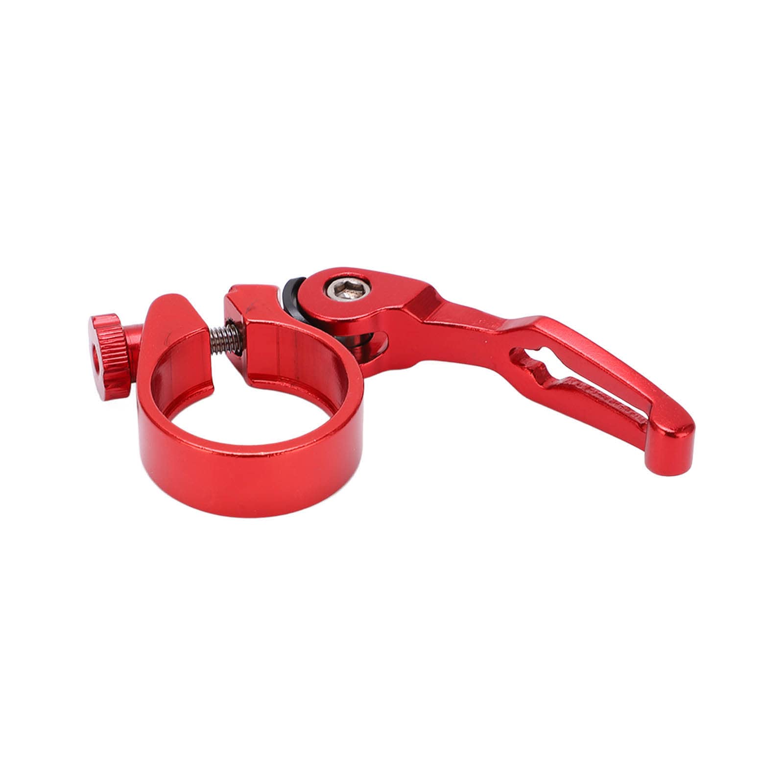 34.9mm Quick Release Seat Clamp - Lightweight & Super Stable Bike Seatpost Clamp | Corrosion Resistant for MTB, Road & Casual Bicycles (Red) | Perfect for Commuting, Trail Riding & Urban Cycling