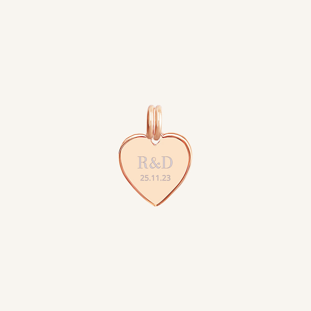 Etch Behold Heart Charm - Elegant Jewelry Pendant for Women, Perfect for Valentine's Gifts, Anniversaries & Everyday Wear