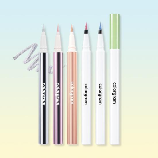 Colorgram Milk Bling Glitter Eyeliner 0.6g - Shimmering Liquid Eye Makeup for Party, Night Out & Special Occasions