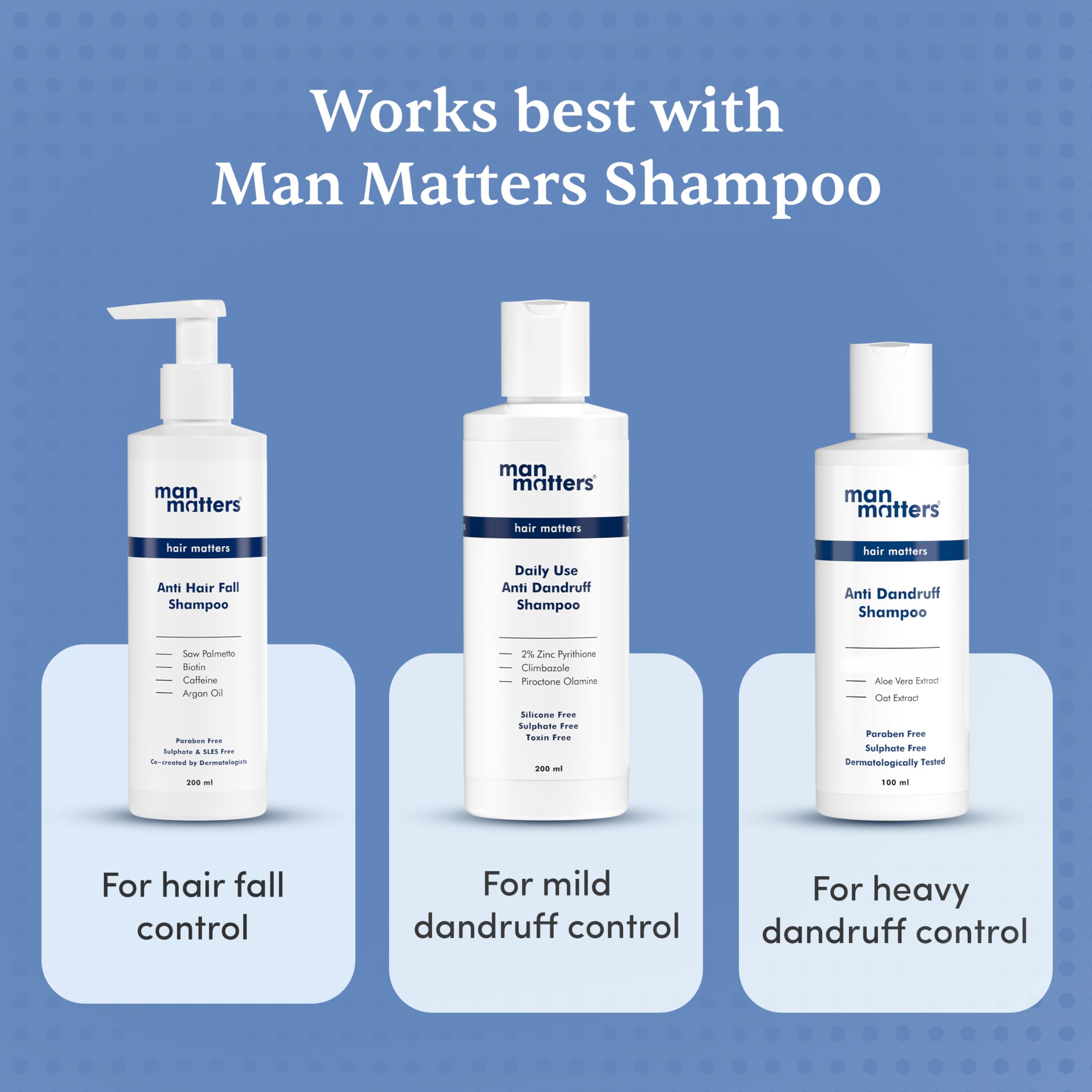 Man Matters Hair Conditioner 90ml with Rice Alkane, Banana Oil, Shea Butter & Argan Oil - Sulfate & Paraben Free for Dry, Damaged Hair Repair, Frizz Reduction & Deep Moisturizing - 1 Count - Perfect for Daily Hair Care & Salon-Quality Results at Home