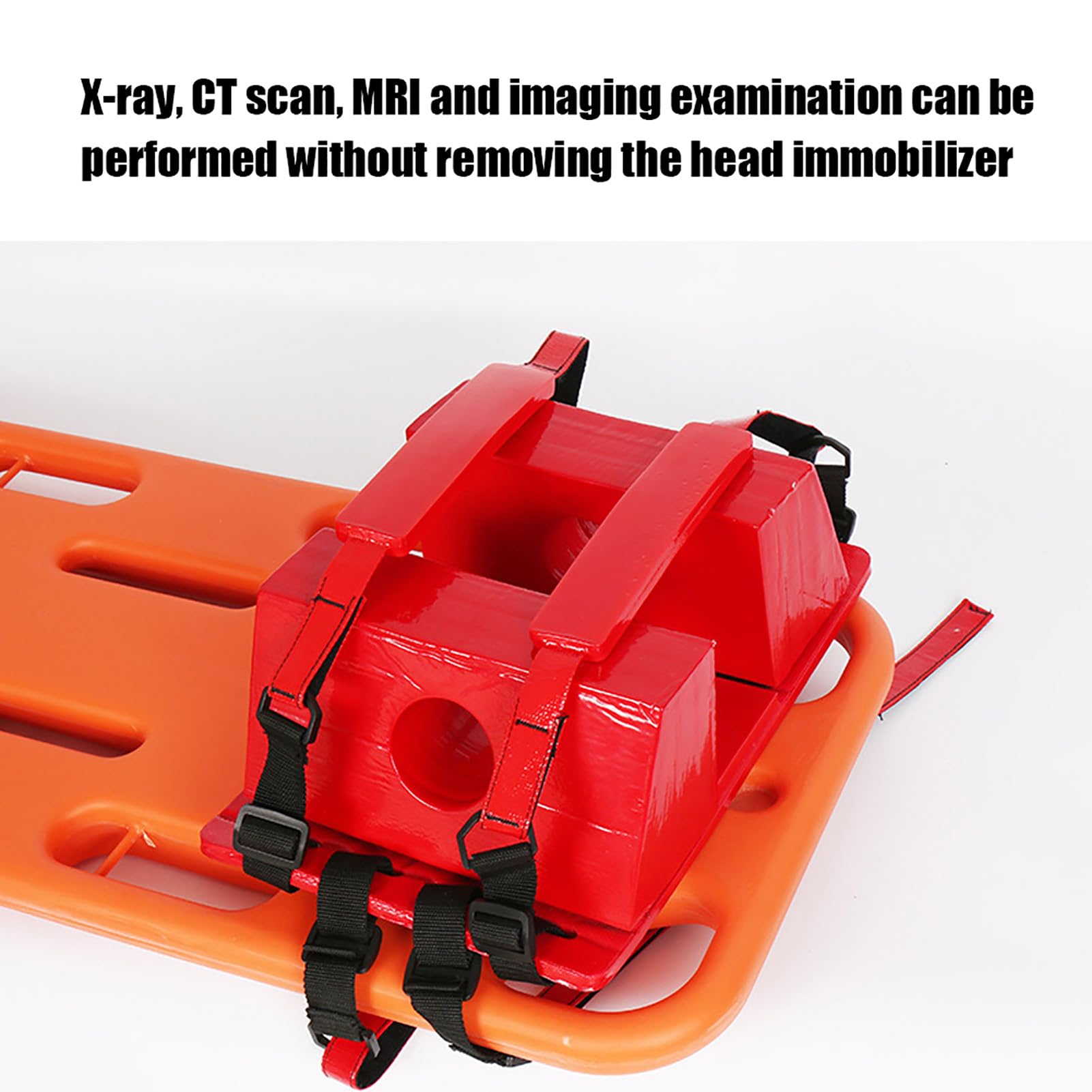 Universal EMS EMT Head Immobilizer with Adjustable Straps - Spine Board Head Immobilizer for Medical Emergency Backboards - Ideal for First Responders, Ambulance Teams & Emergency Medical Situations