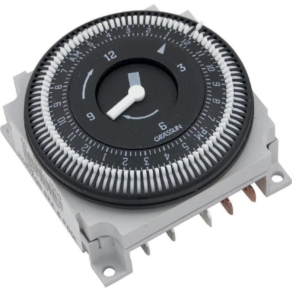 Intermatic FM1STUZ-120U 24-Hour Electromechanical Timer Module - 21A SPDT 120V for Home Automation & Appliance Control | Perfect for Lighting, Pumps & HVAC Systems