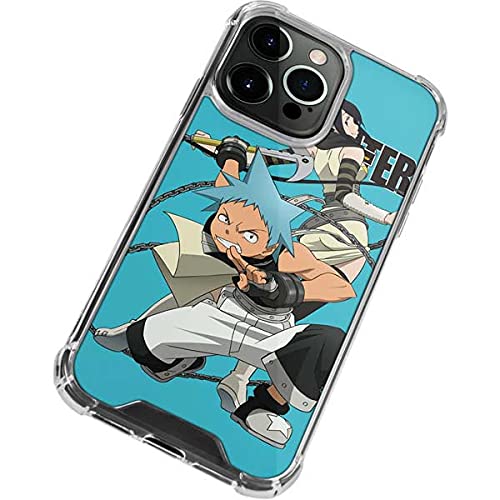 Skinit Clear Protective Phone Case for iPhone 13 Pro - Officially Licensed Soul Eater Attack Anime Design | Slim Scratch-Resistant Cover for Daily Use, Work & Travel