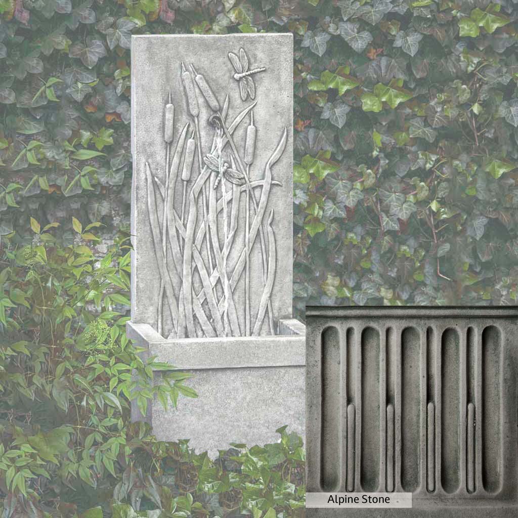 Campania International Dragonfly Wall Fountain - Outdoor Garden Water Feature for Patio, Yard, and Backyard Decor - Relaxing Zen Waterfall for Home & Garden