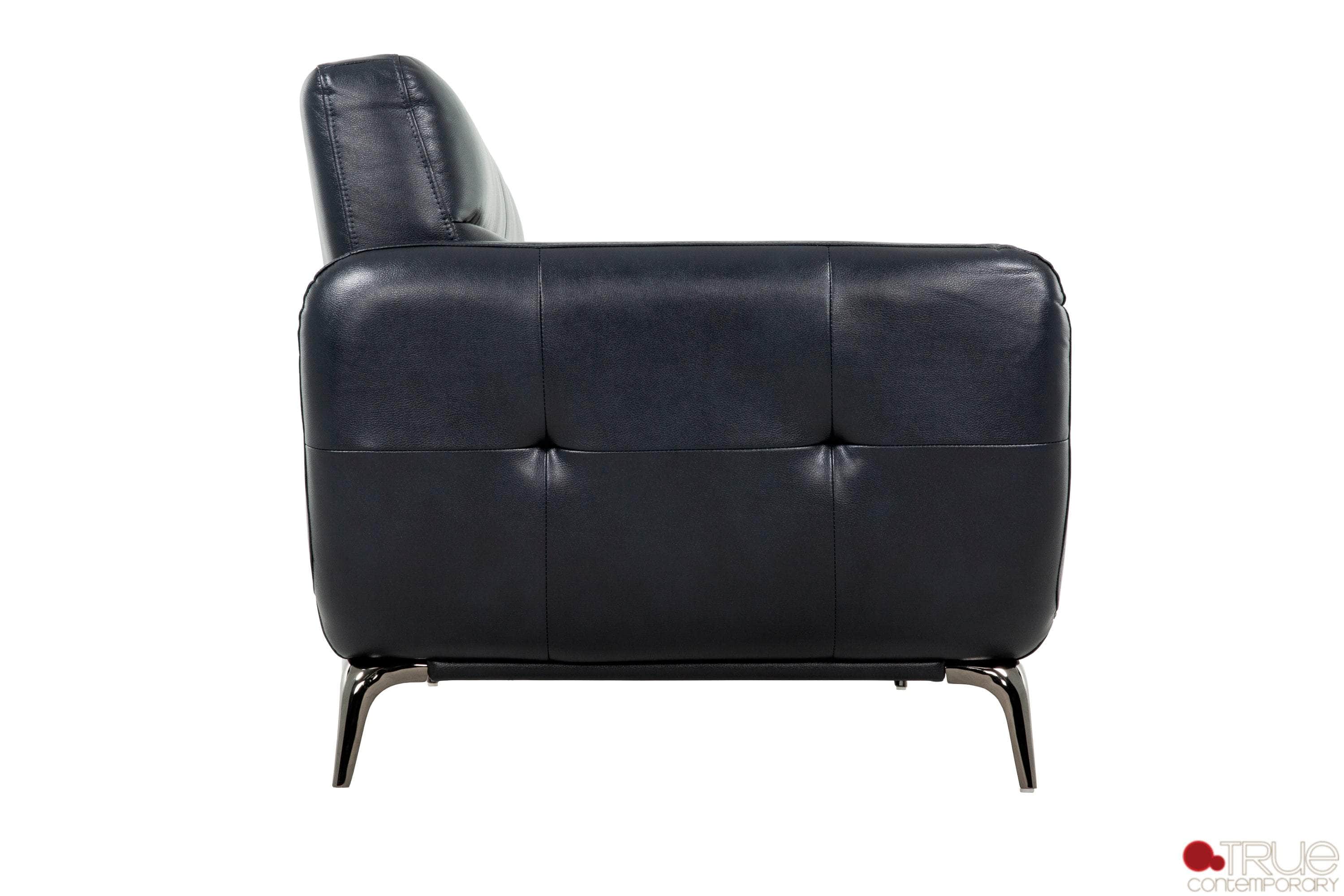 William 3-Piece Tufted Faux Leather Sofa Set with Loveseat - 2 Color Options | Modern Living Room Furniture for Small Spaces & Apartments