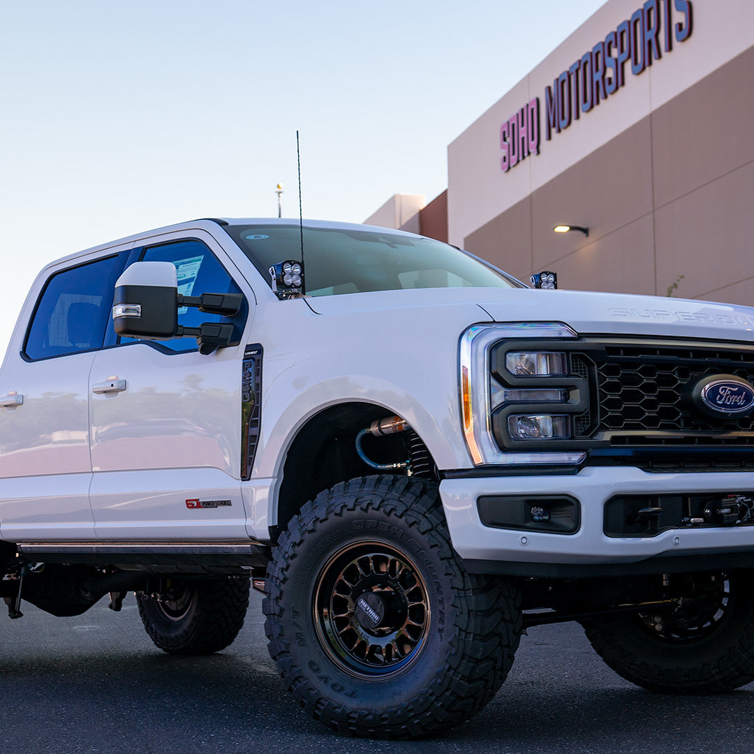 2023-2024 Ford Super Duty SDHQ Built A-Pillar Light Mounts | Heavy Duty Off-Road Lighting Brackets for Trucks | Perfect for Night Driving & Off-Road Adventures