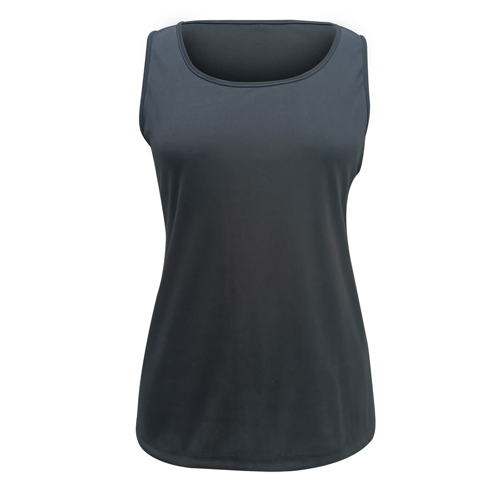 Women's Summer Workout Tank Tops - Breathable Casual Basic Solid Loose Fit Scoop Neck Vest Shirt | Gym, Yoga, Running & Everyday Wear