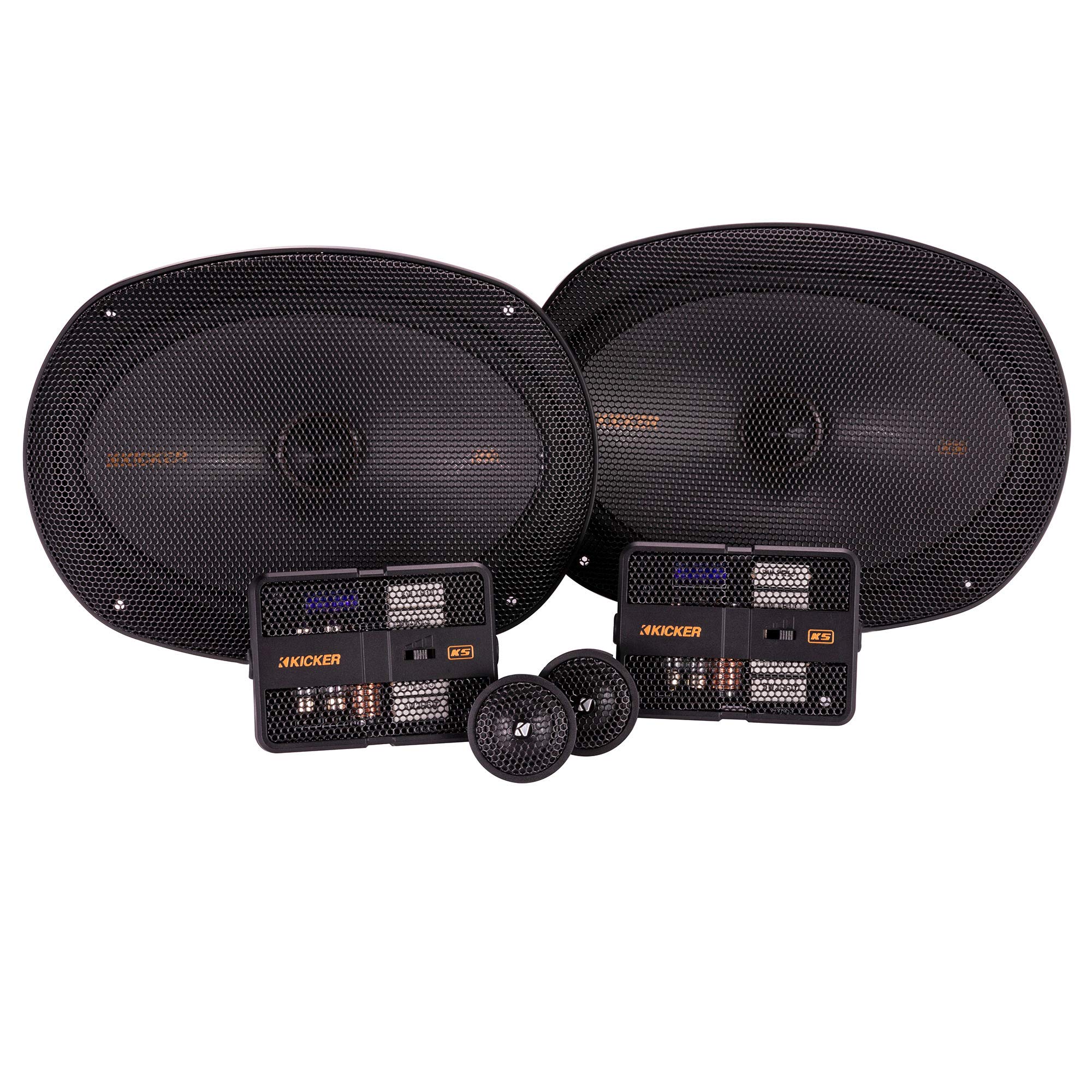 Kicker 47KSS6904 6x9 Inch 150 Watt Car Audio Component Speakers Pair - High Power Sound for Cars, Trucks & SUVs - Perfect for Upgrading Factory Audio Systems