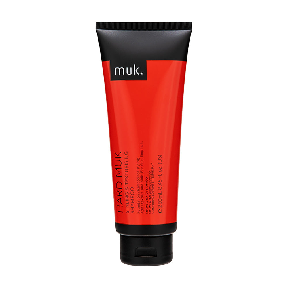 Muk Hard Muk Styling & Texturizing Shampoo for Men - 250ml Volumizing & Texture Enhancing Hair Care - Perfect for Thick, Coarse Hair Styling & Everyday Use