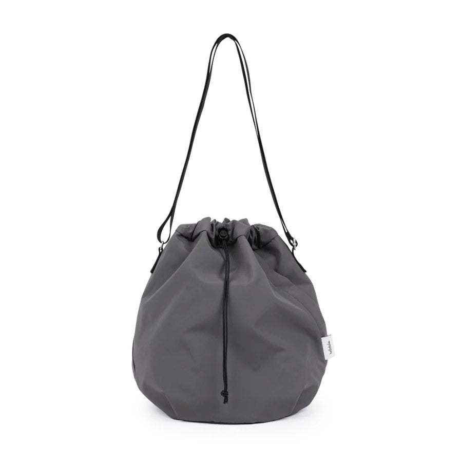 HELLOLULU Cowan 2-Sided Bucket Bag in Iron Gray - Stylish & Spacious Crossbody Purse for Women, Perfect for Work, Travel & Everyday Use