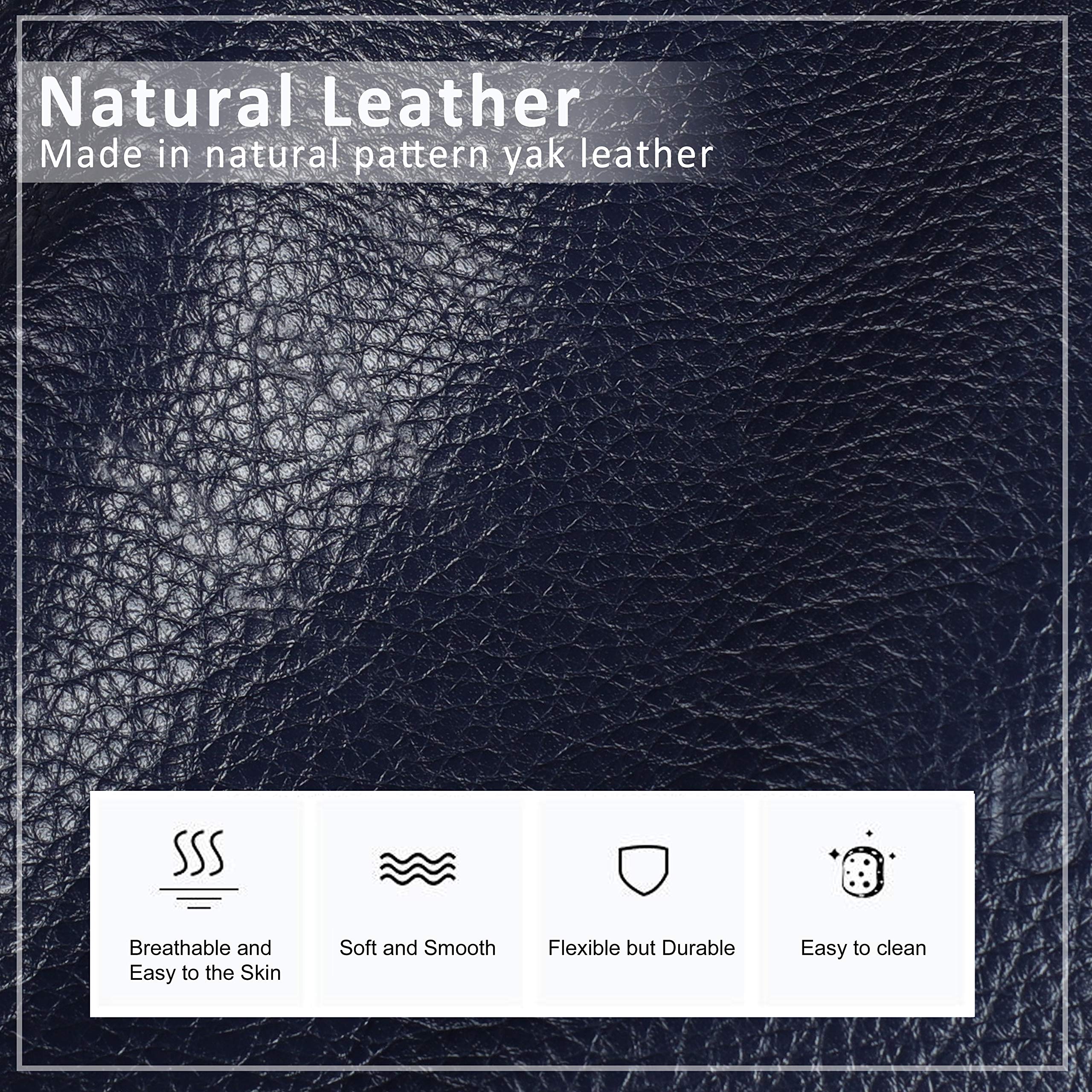 Befen Genuine Leather Crossbody Phone Purse for Women - Real Leather Small Phone Bag with Adjustable Long Strap & Key Ring - Fits iPhone 8 Plus & Phones Under 6.5