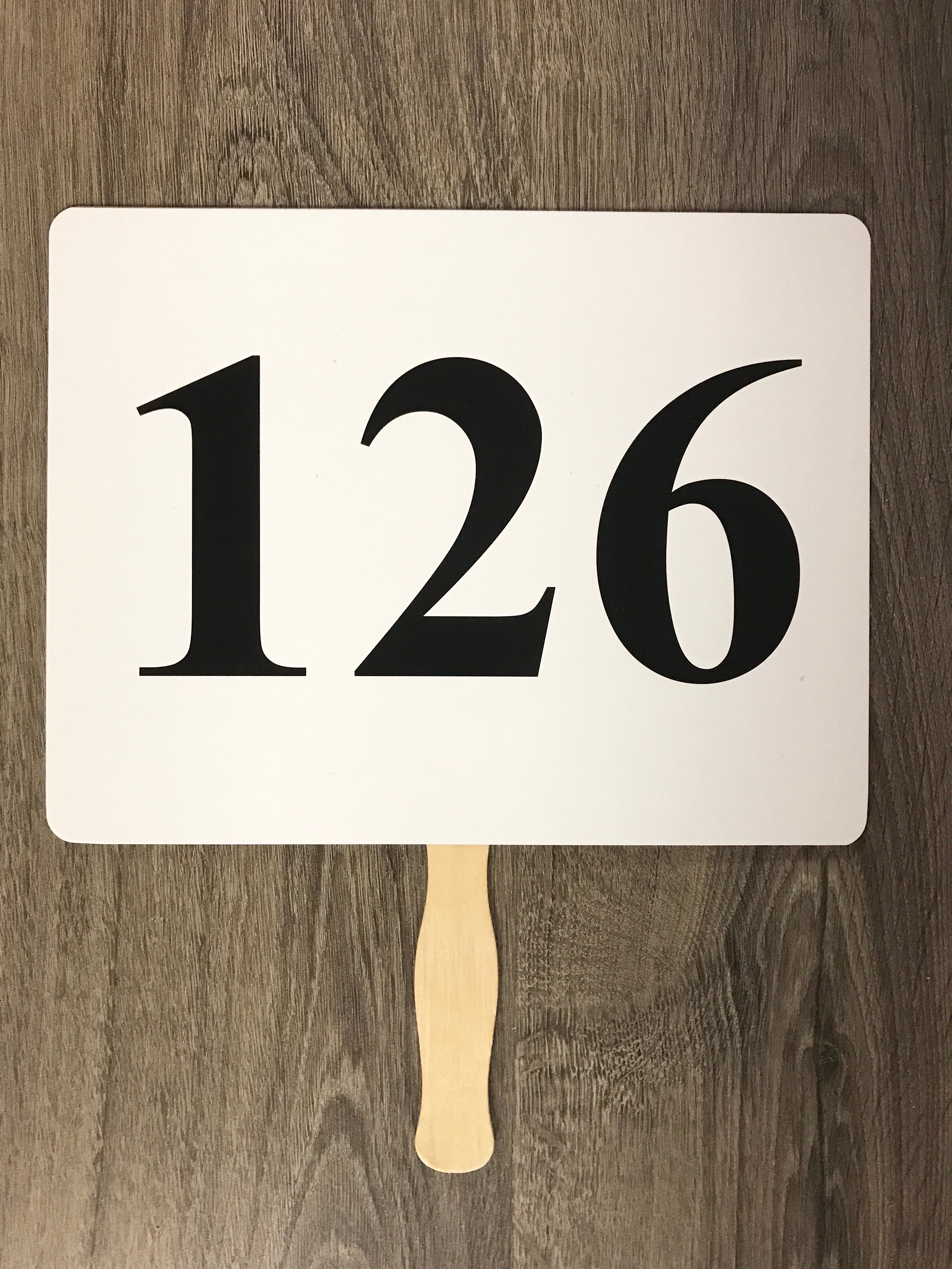 X treme Pre-Numbered SUPRA Bid Paddles - 100/Set (Single or Double Sided) - Perfect for Auction Events, Bingo Games & Fundraising Activities