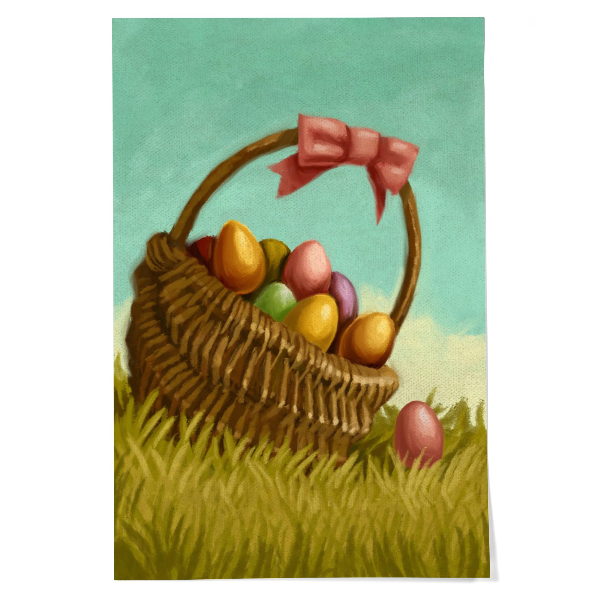 Lantern Press 24x36 Inch Giclee Art Print - Premium Oil Painting Wall Decor for Easter Basket | Perfect for Home, Office & Holiday Decoration