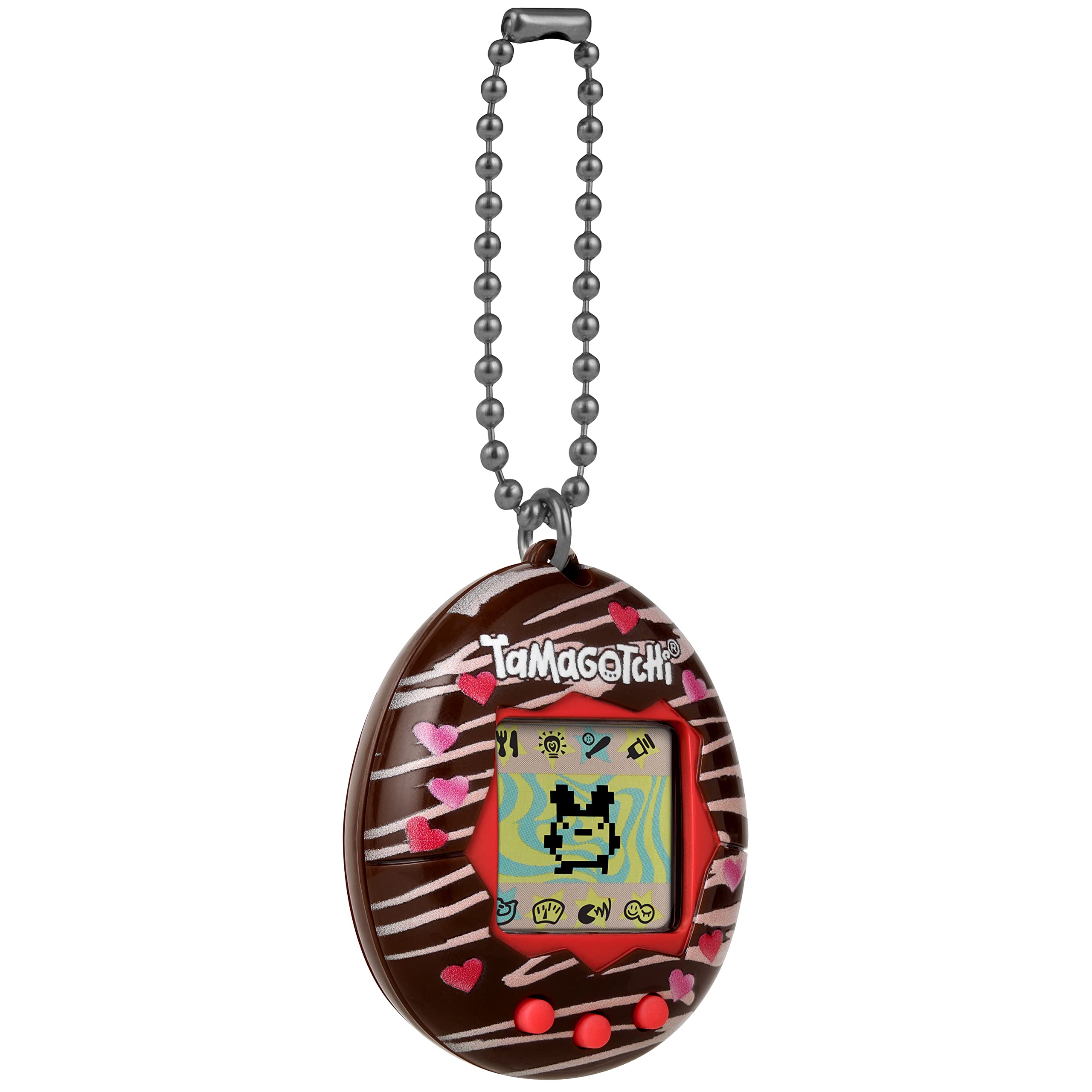 Original Tamagotchi Virtual Pet - Chocolate Color Retro Digital Toy for Kids & Adults | Perfect for Stress Relief, Collecting, and Nostalgic Gaming Fun