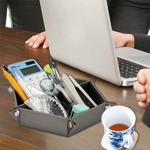 Valet Tray Organizer - Gold Jewelry & Watch Storage Tray for Dresser or Nightstand - Perfect for Phone, Keys, Wallet & Glasses - Stylish Catchall for Men & Women - Home & Office Organization Solution