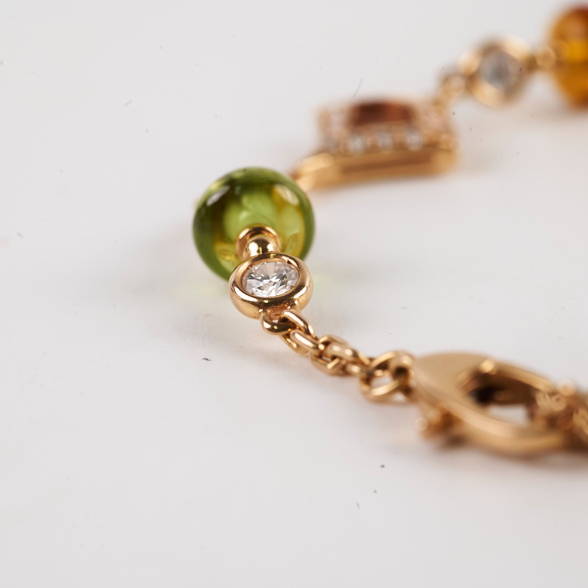 Bulgari Divas' Dream Bracelet with Multicolor Gemstones - Elegant Jewelry for Women, Perfect for Parties & Special Occasions
