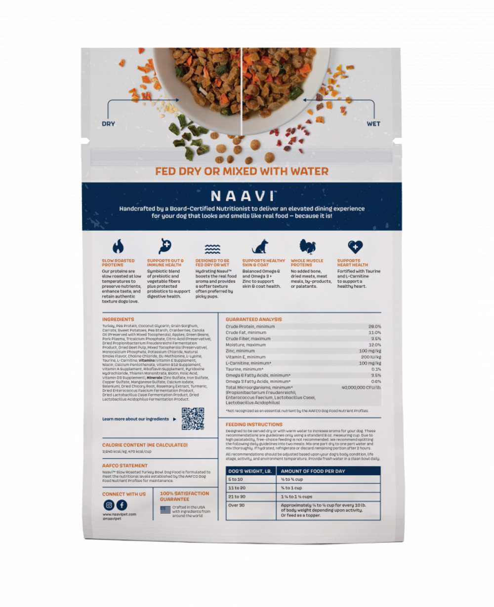 Naavi Slow Roasted Turkey Bowl - Healthy Protein Packed Meal for Weight Loss & Fitness | Perfect for Lunch, Dinner & Meal Prep | Gluten-Free & Low Carb Option