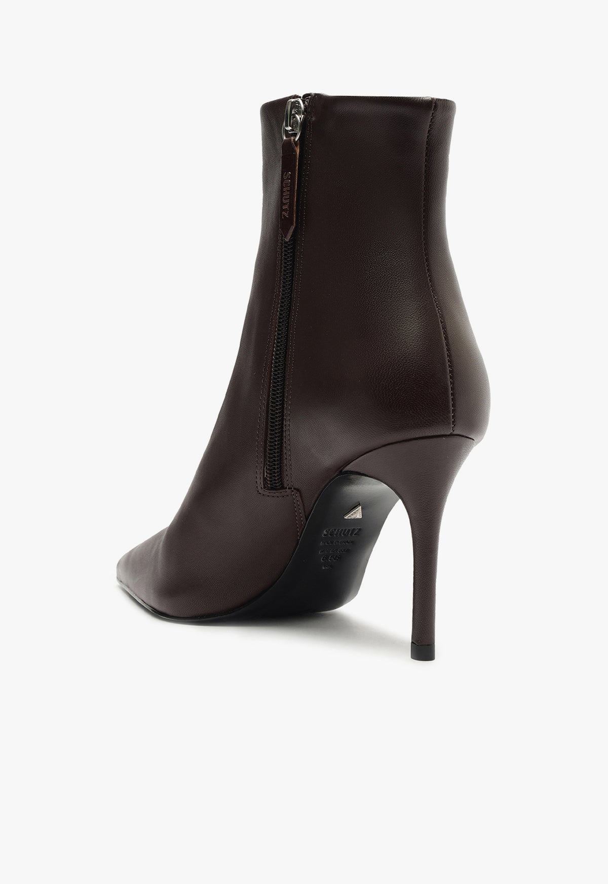 Mikki Nappa Leather Bootie Women's High Heel Ankle Boots - Fashionable & Comfortable for Party, Work & Night Out