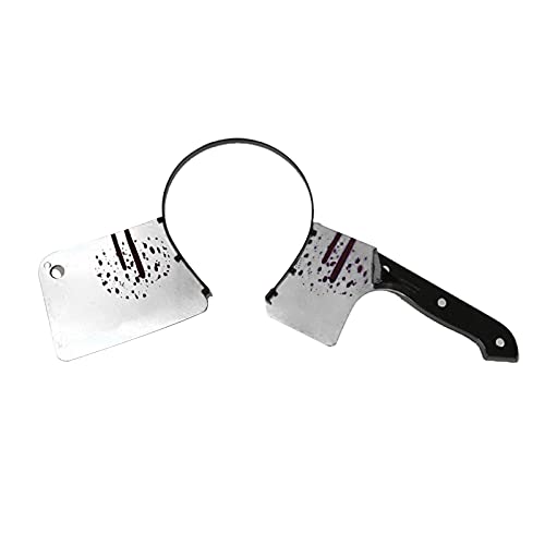 Scary Bloody Plastic Headbands for Halloween - Horror Festival Costume Accessories & Rave Party Decorations - Perfect for Trick or Treat, Cosplay, and Themed Parties