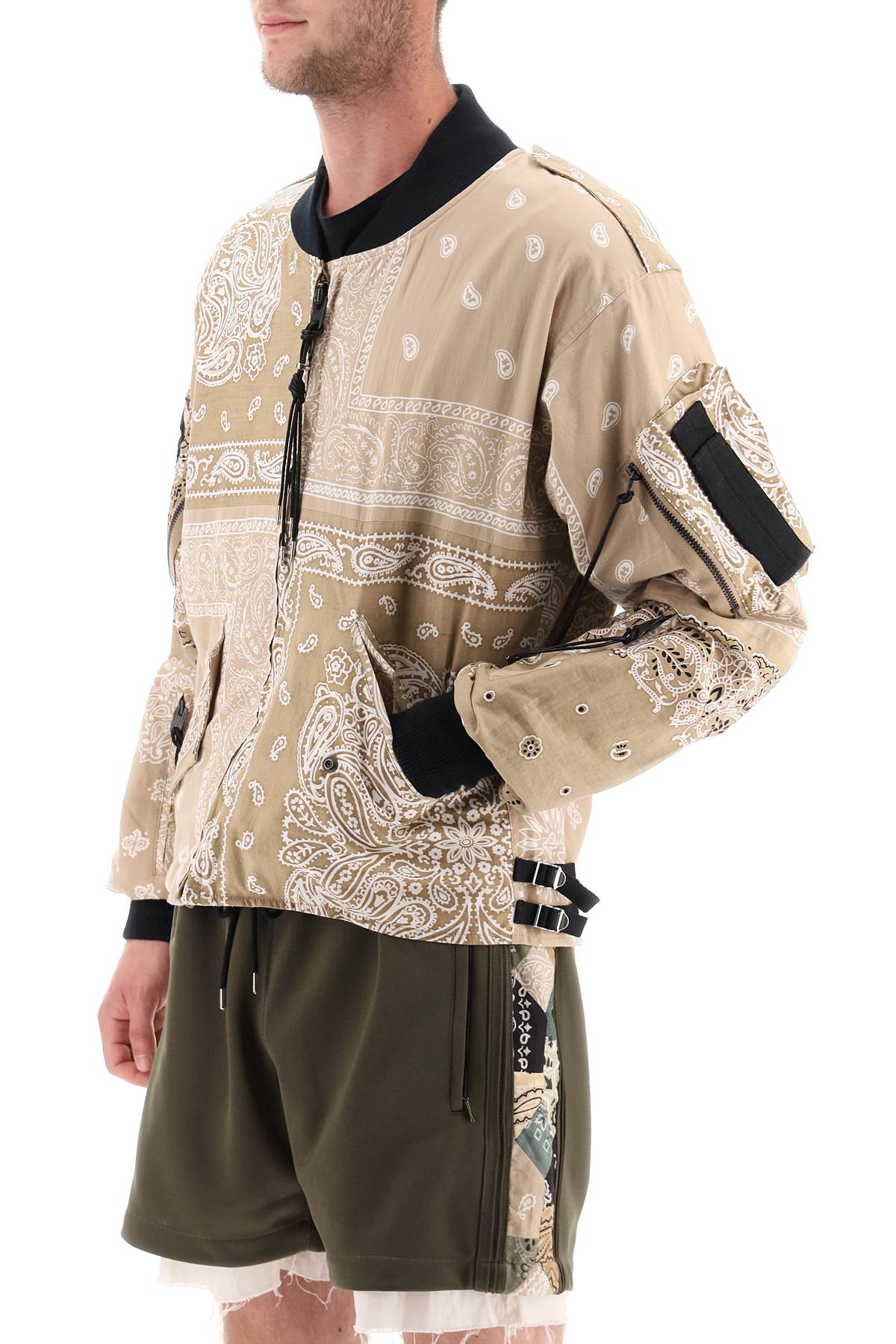 Children of the Discordance Bandana Print Bomber Jacket - Stylish Streetwear for Urban Fashion & Casual Outfits