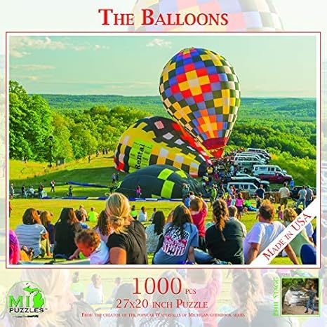 1000 Piece MI Puzzles Jigsaw Puzzle - Colorful Balloon Theme - Perfect for Family Game Night, Stress Relief & Home Decor