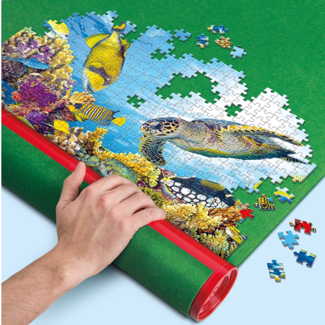 Clementoni Puzzle Mat - Large Jigsaw Puzzle Roll-Up Mat for Easy Storage & Transport - Perfect for Kids & Adults - Ideal for Home, Travel & Game Nights