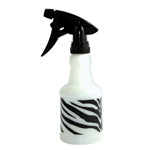 12OZ Zebra Print Spray Bottle - Refillable & Durable for Cleaning, Gardening, and DIY Projects - Perfect for Home, Office, and Salon Use