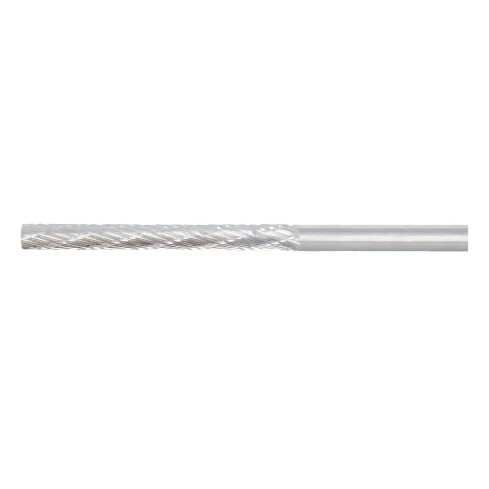 Utoolmart 5mm Shank HSS Rotary Files - Double Cut Cylinder Burr for Die Grinder, Wood & Metal Carving - Perfect for DIY, Model Engineering & Polishing (1PC)