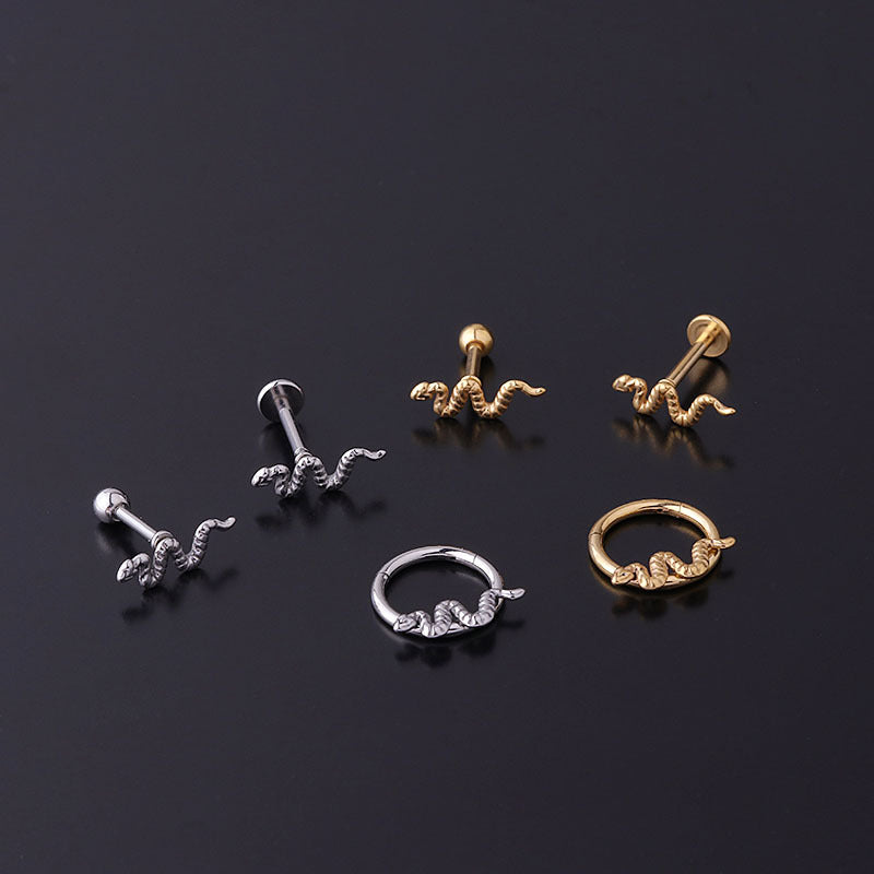 16G Surgical Steel Nose Ring, Lip Ring, Labret Push Pin Stud - Hypoallergenic Body Jewelry for Piercings | Perfect for Everyday Wear, Parties & Special Occasions (HSPJ710)