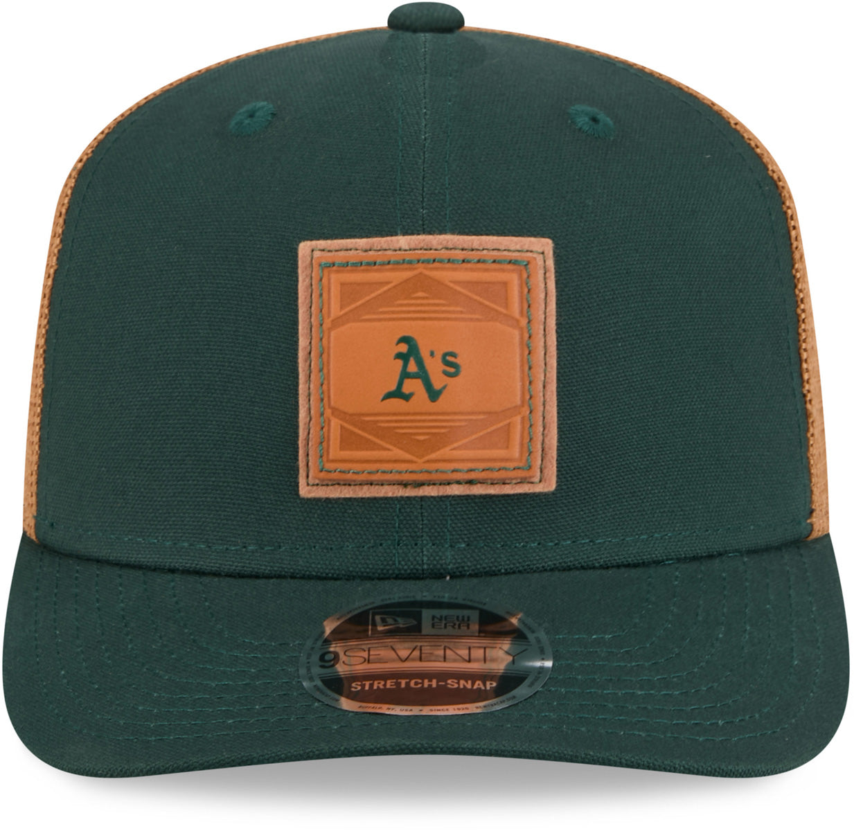 Oakland Athletics New Era 9Seventy Stretch Snapback Baseball Cap - Adjustable & Comfortable MLB Hat for Men & Women - Perfect for Baseball Games, Casual Wear & Sports Fans
