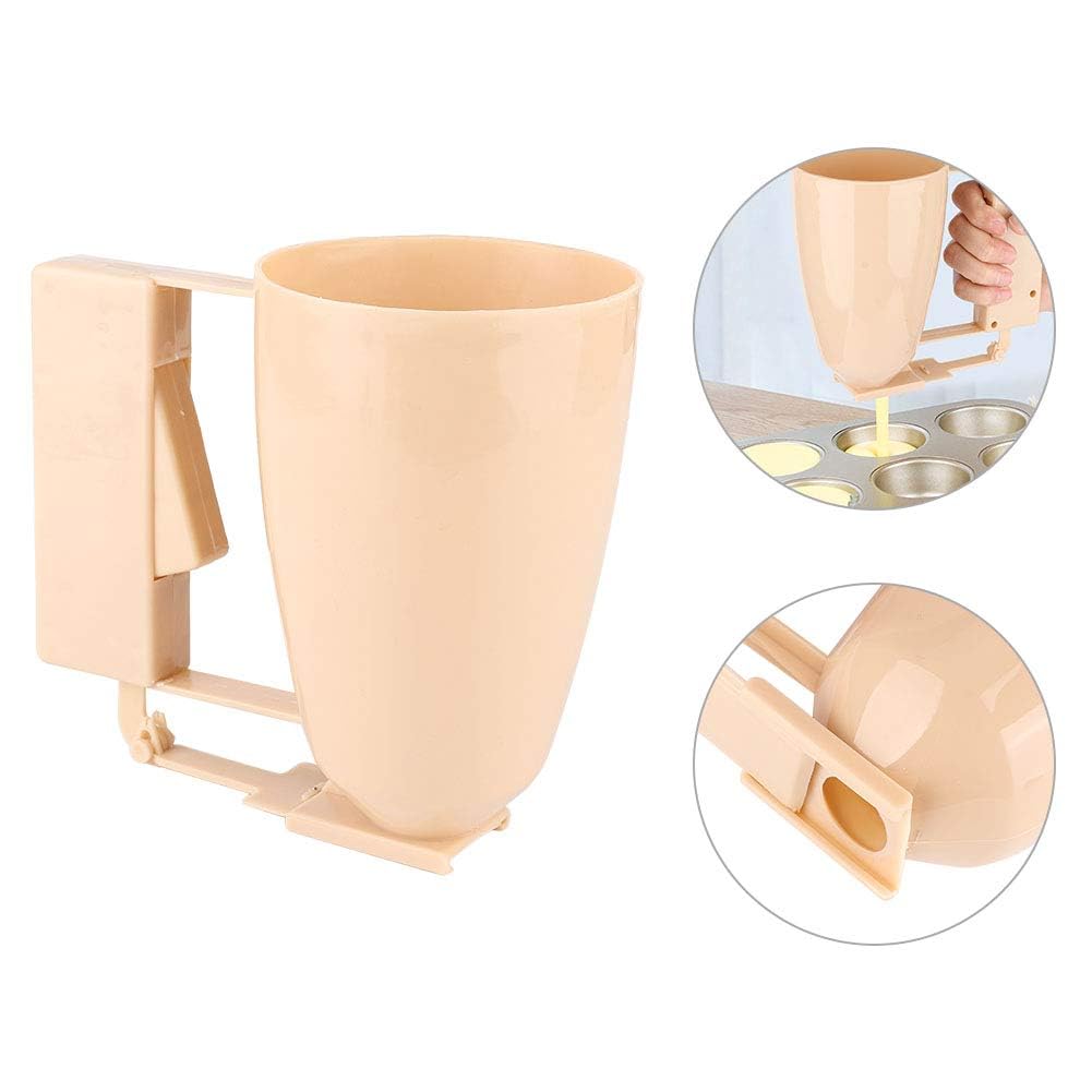 **Pancake Batter Dispenser - Manual Batter Dispenser for Pancakes, Cupcakes, Waffles & Cookies - Handheld Kitchen Baking Tool for Easy & Mess-Free Batter Pouring**    *(Perfect for Breakfast, Brunch, Baking Parties & Family Cooking Fun!)*