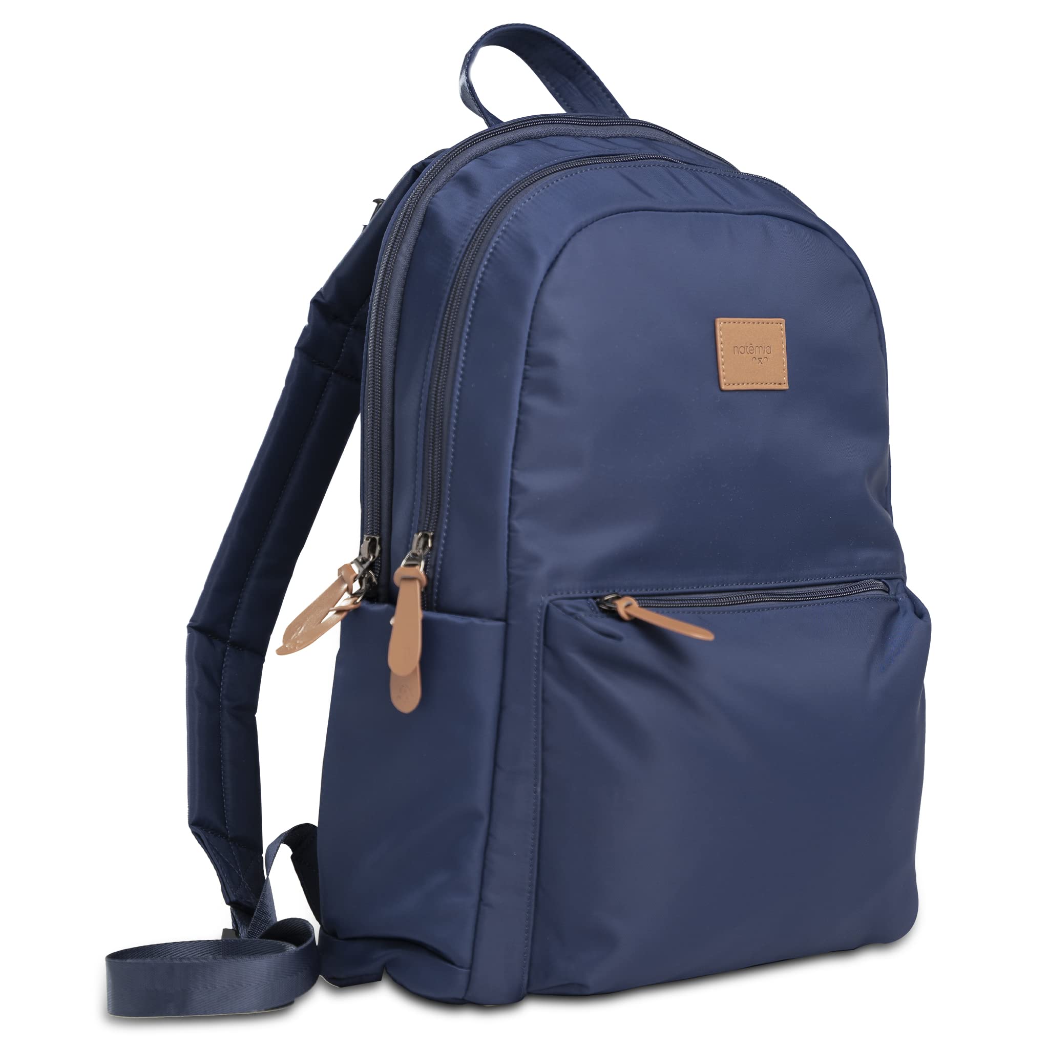 Natemia Waterproof Diaper Backpack - Large Baby Bag with Multiple Pockets, Stroller Straps & Portable Changing Pad - Perfect for Travel, Daycare & On-the-Go Parents