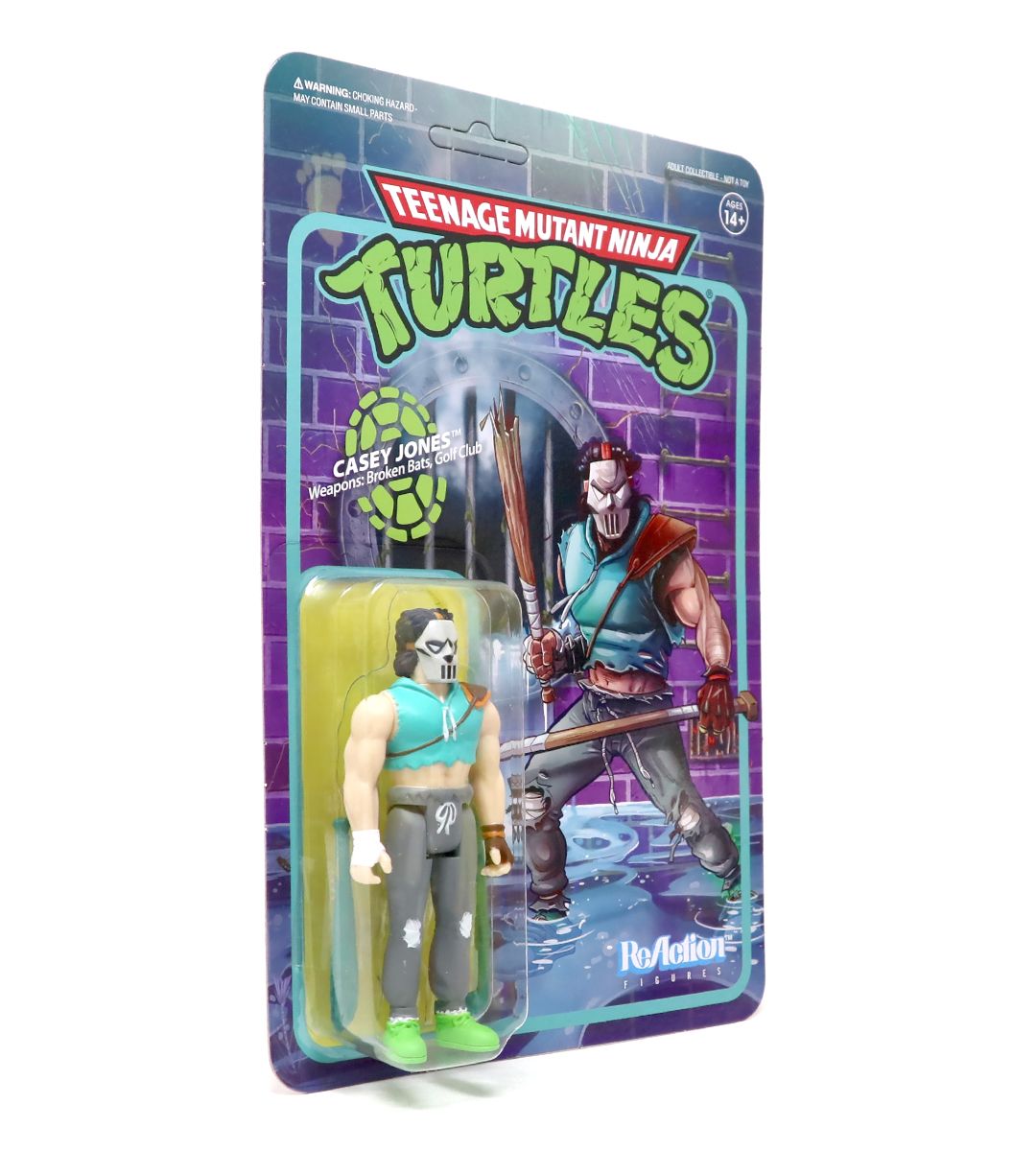 Casey Jones TMNT ReAction Figure - Teenage Mutant Ninja Turtles Collectible Action Figure for Fans & Display - Perfect for Home Decor, Office Display & TMNT Collections