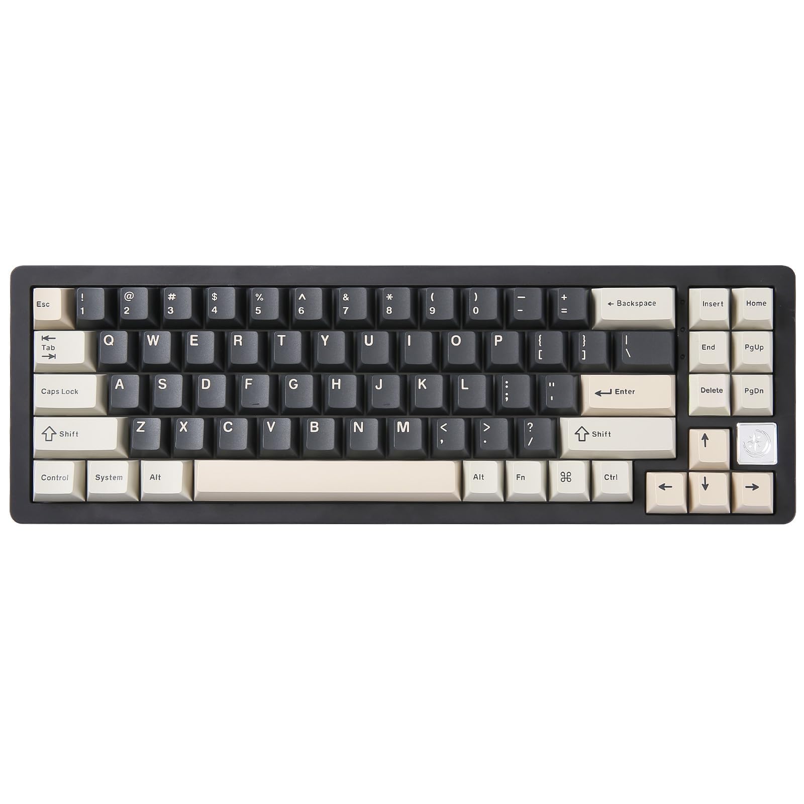 YUNZII AL71 68% Mechanical Keyboard - Full Aluminum CNC Frame, Hot-Swappable Gasket Mount, 2.4GHz Wireless/BT5.0/USB-C Wired, NKRO Programmable RGB Backlit Keyboard with Creamy White Switches for Windows/Mac (Black) - Perfect for Gaming, Office Work & Typing Enthusiasts