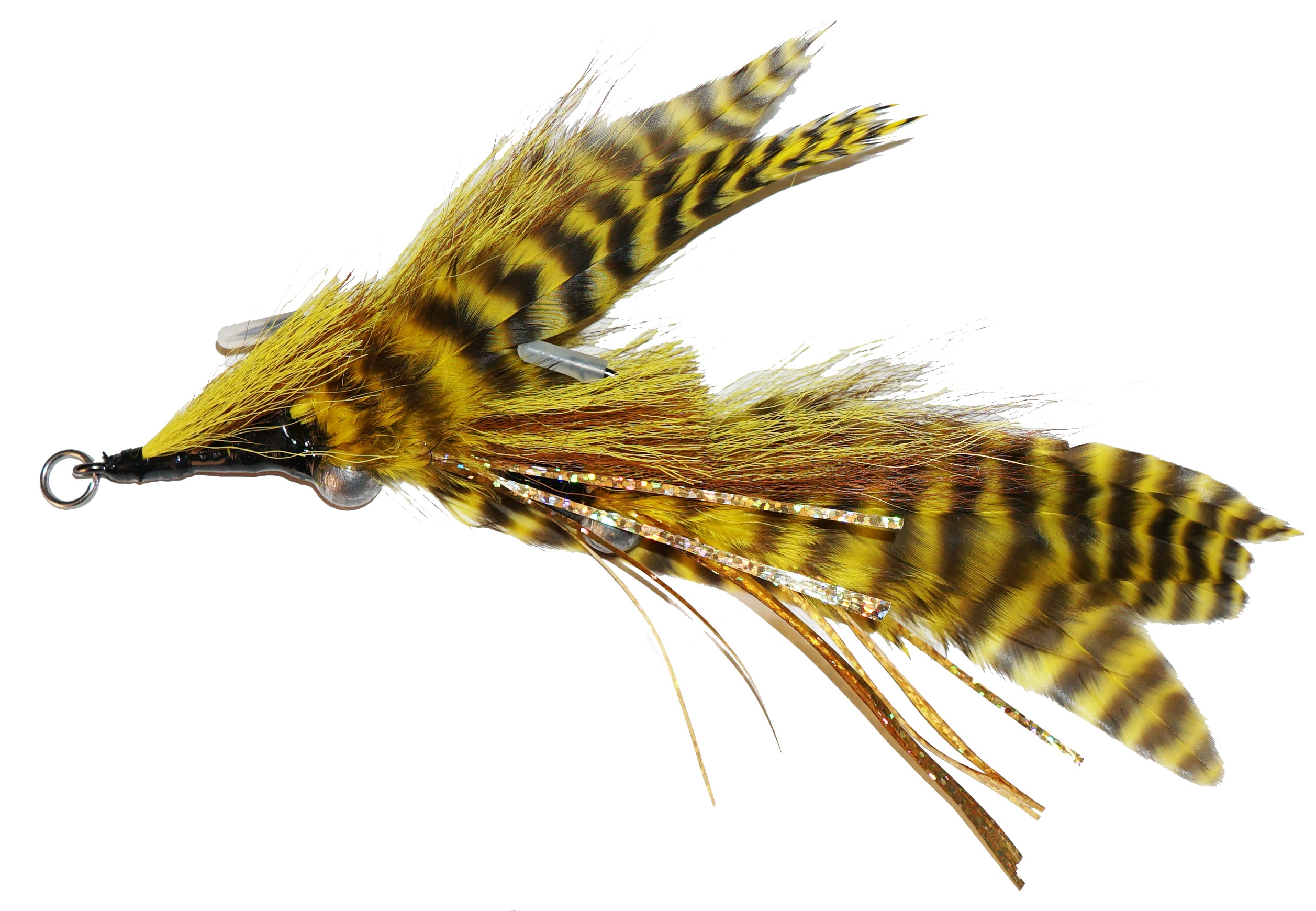 Big Rock's Tackle Standard Castable Musky Fly - Premium Fishing Lure for Musky, Pike & Bass - Perfect for Freshwater Fishing & Tournament Use