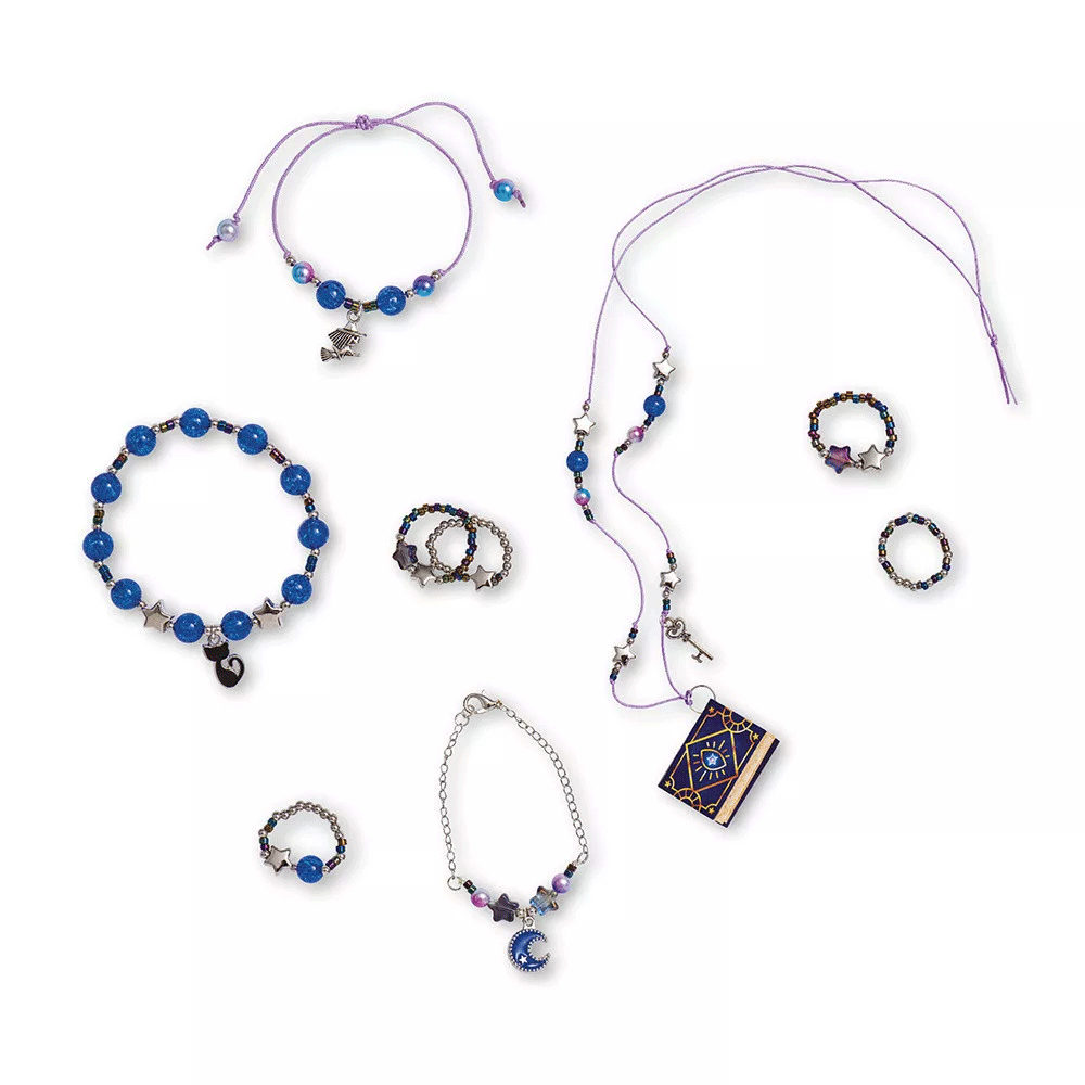 Janod Magic School 8-Piece Jewelry Making Kit for Kids – Creative DIY Craft Activity for Birthday Gifts & Party Favors