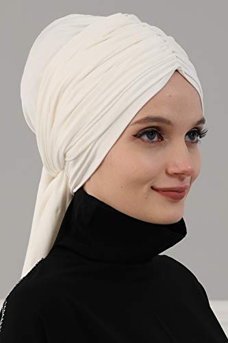 Stylish Cotton Turban Head Wrap for Women - Soft & Breathable Hair Scarf - Perfect for Yoga, Beach, or Everyday Fashion Accessory