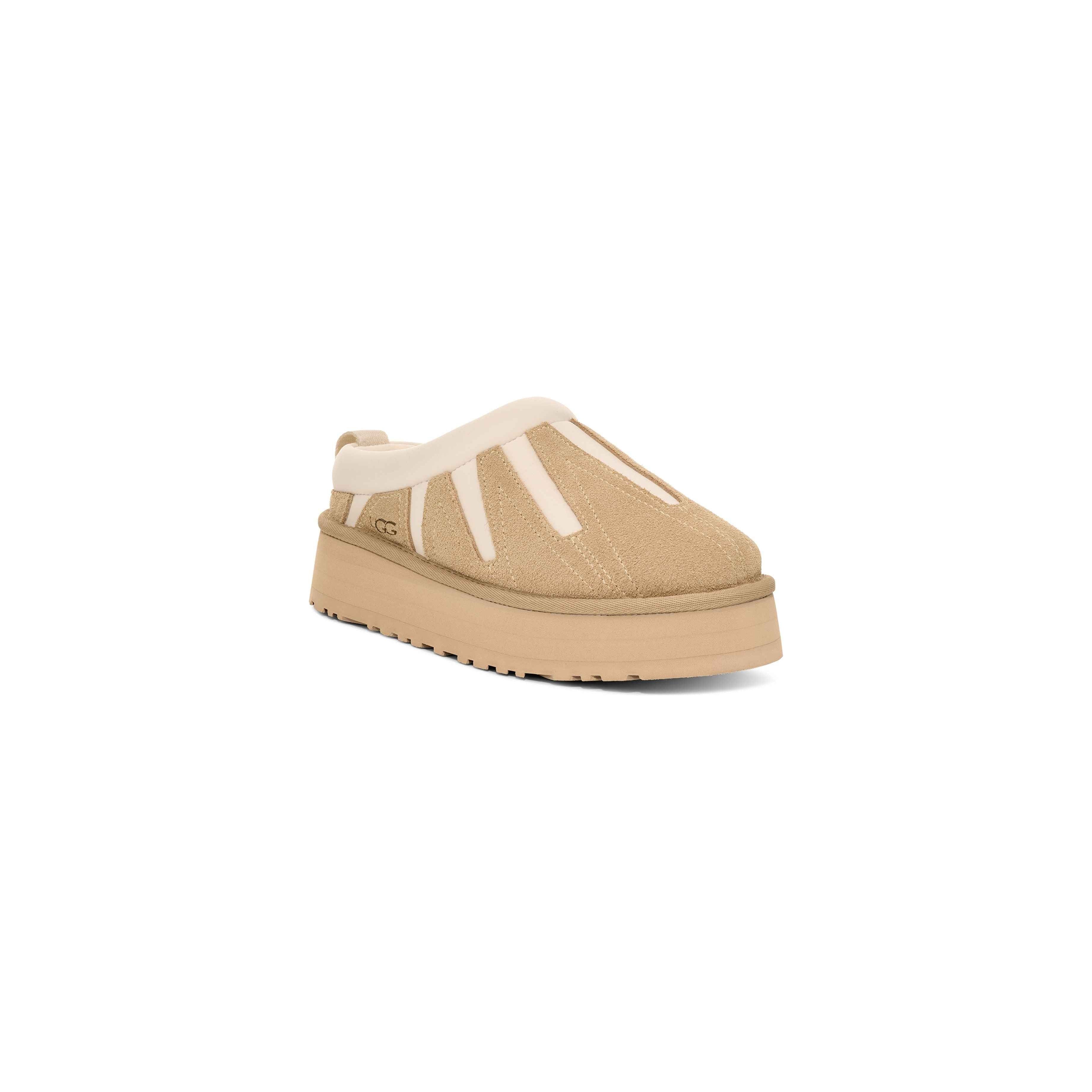 UGG Women's Tazz Sunwave Slippers - Cozy Fuzzy House Shoes with Memory Foam for Indoor/Outdoor Wear - Perfect for Winter, Home, Lounge & Travel Comfort