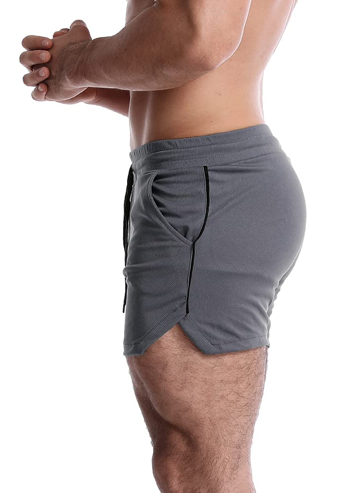 EVERWORTH Men's 5 Inch Inseam Workout Shorts - Quick Dry Athletic Gym Shorts for Bodybuilding, Running & Casual Wear | Lightweight Breathable Training Shorts for Men