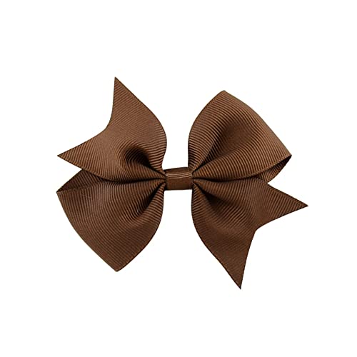 **Toddler Girls' Solid Color Ribbon Hair Clips - 3