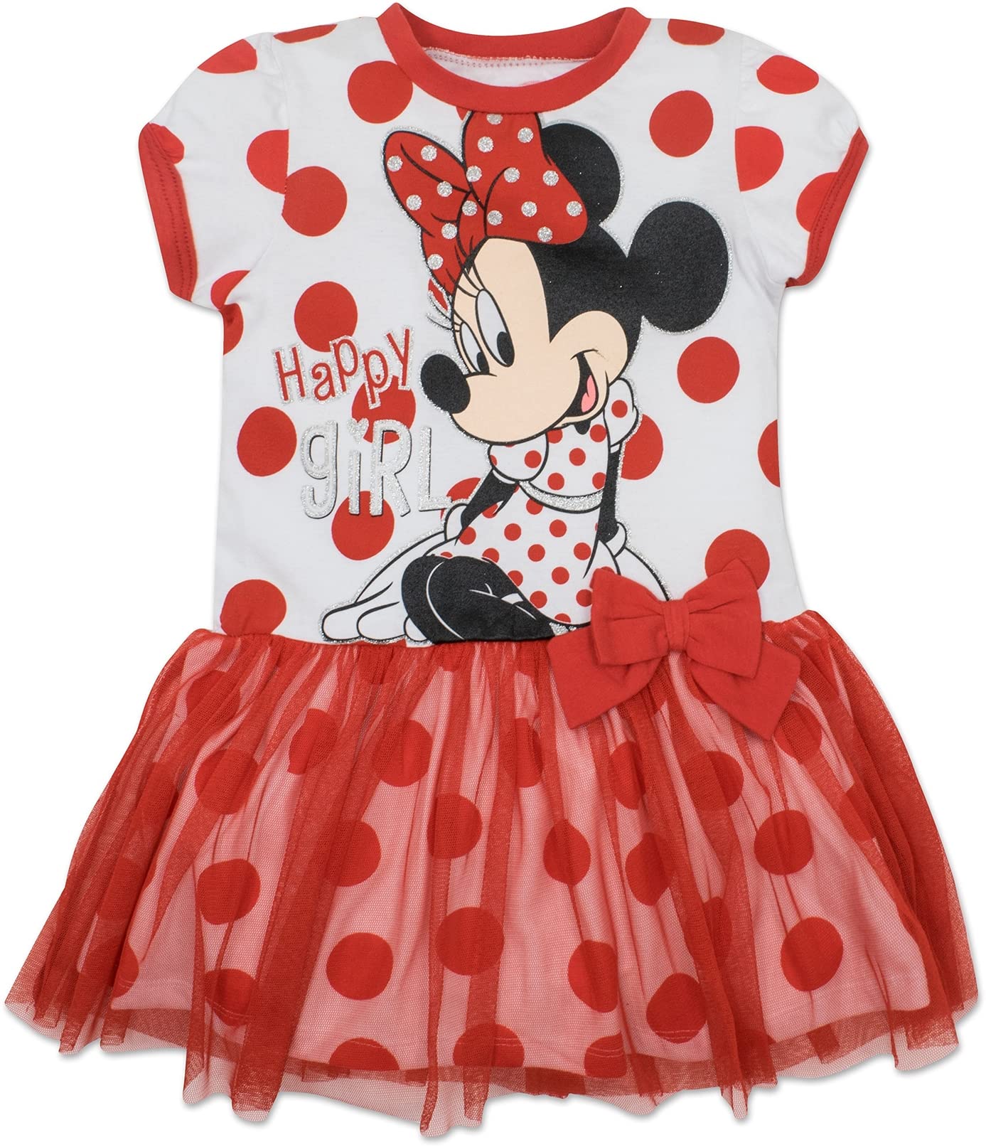 Disney Minnie Mouse & Mickey Mouse Kids Dress - Cute Cartoon Character Outfit for Infant to Big Kid - Perfect for Birthday Parties, Halloween Costumes & Disney Theme Park Visits