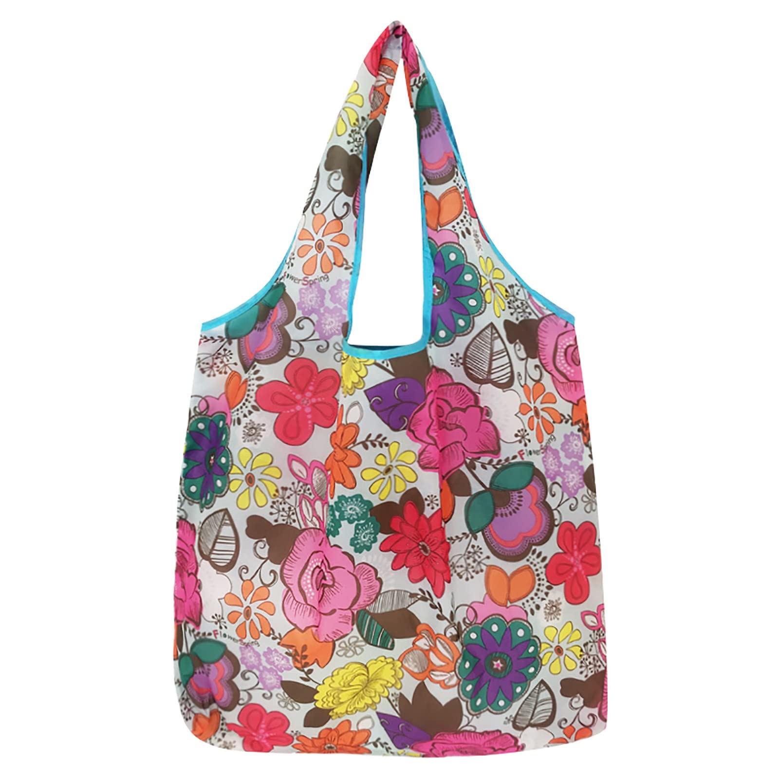 Eco-Friendly Reusable Grocery Bags - Waterproof, Washable & Foldable Shopping Totes for Supermarket, Farmers Market & Daily Errands | Cute & Durable Design for Sustainable Shopping