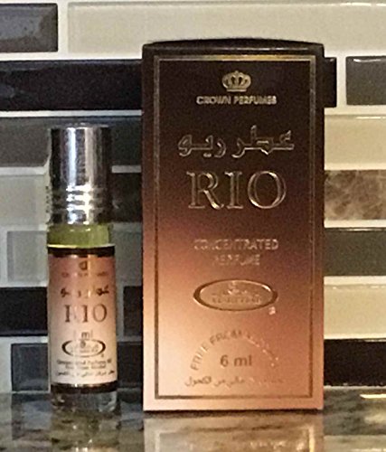 Al-Rehab RIO Perfume Oil - 6ml (0.2 oz) Roll-On Fragrance, 3-Pack Set for Women, Long-Lasting Arabian Scent - Perfect for Daily Wear, Gifts & Special Occasions